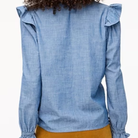 J. Crew Blue Blouse - Picture 2 of 4